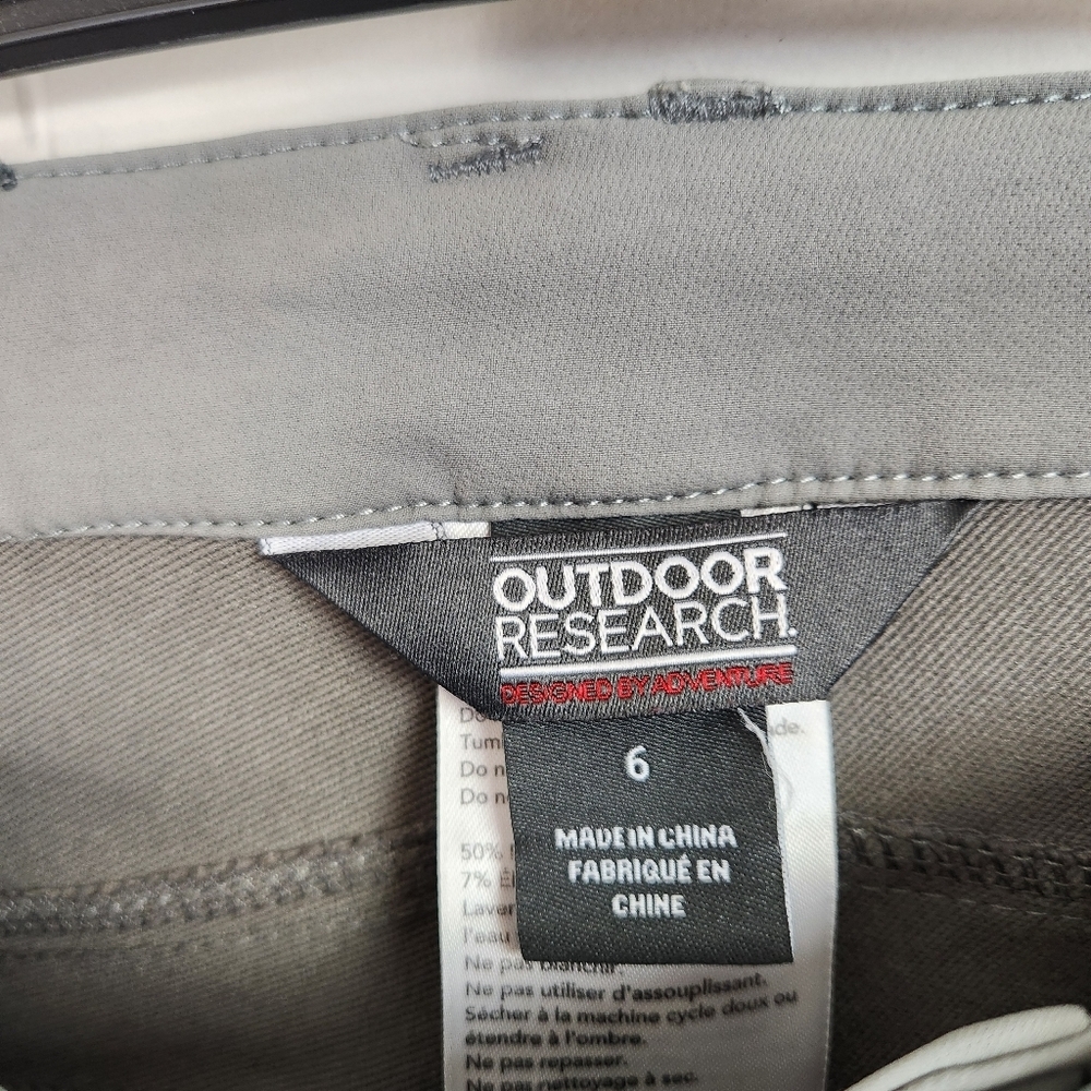 Outdoor Research Womens Rambler Trail Hiking Pants Gray Straight Leg Stretch 6 - Picture 4 of 10